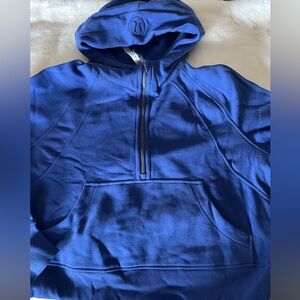 NWT Lululemon Half Zip Scuba Hoodie. M/L color PSYH. Really pretty color!